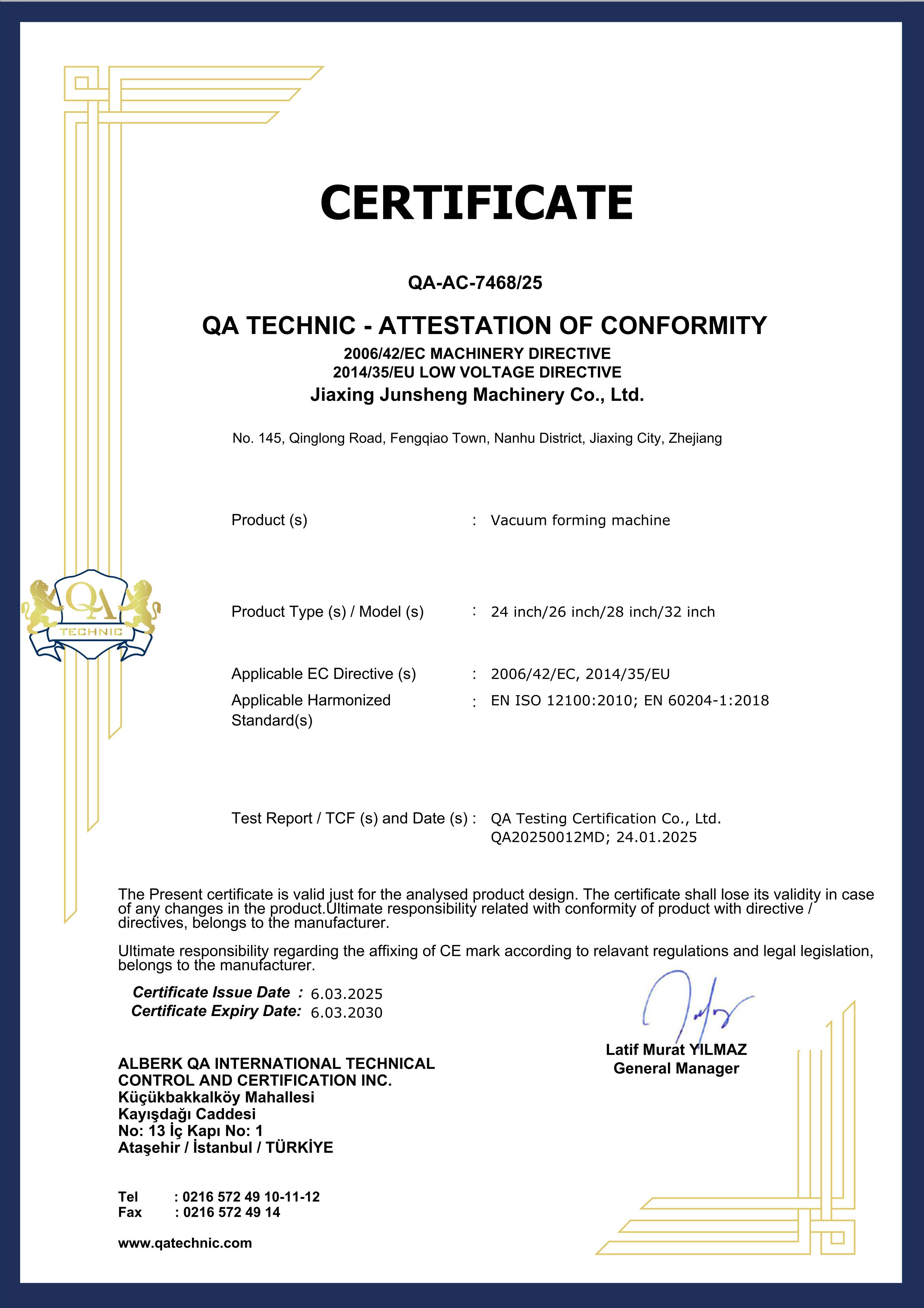 CE Certification - Luggage Equipment